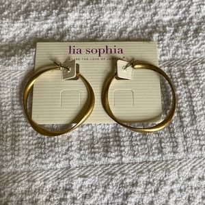 Lia Sophia Hoop Earrings